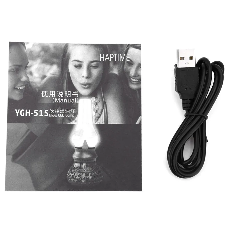 Новый Magic светодиодный USB Перезаряжаемые Удар свет Ретро Классический