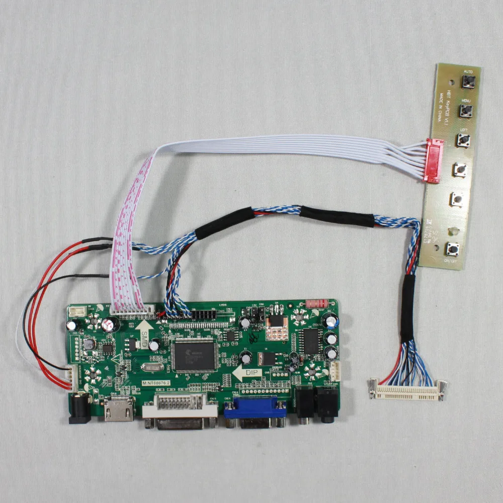 

HD MI DVI VGA Audio lcd controller board M.NT68676 work for 15inch G150XTN06.1 1024X768 lcd panel