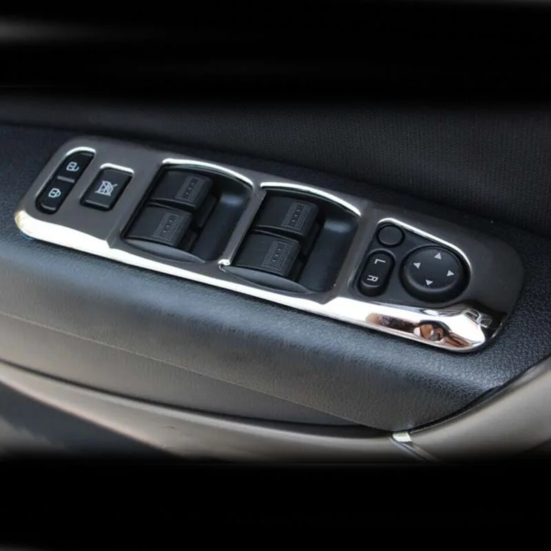 4 шт. для FAW BESTURN X80 2013 стеклянный переключатель подъемная оконная панель декоративная рамка из нержавеющей стали