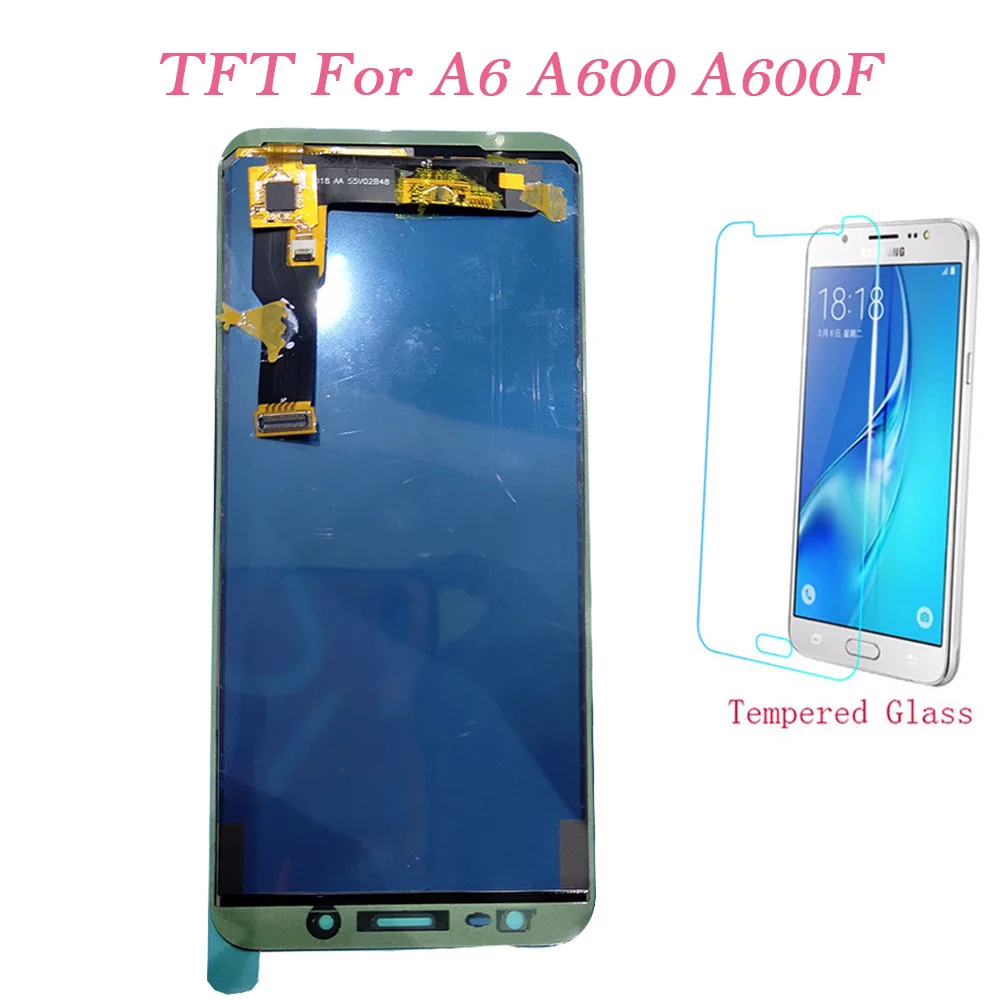 Оригинальный ЖК дисплей Экран для samsung Galaxy A6 2018 A600F A600FN Сенсорный экран планшета