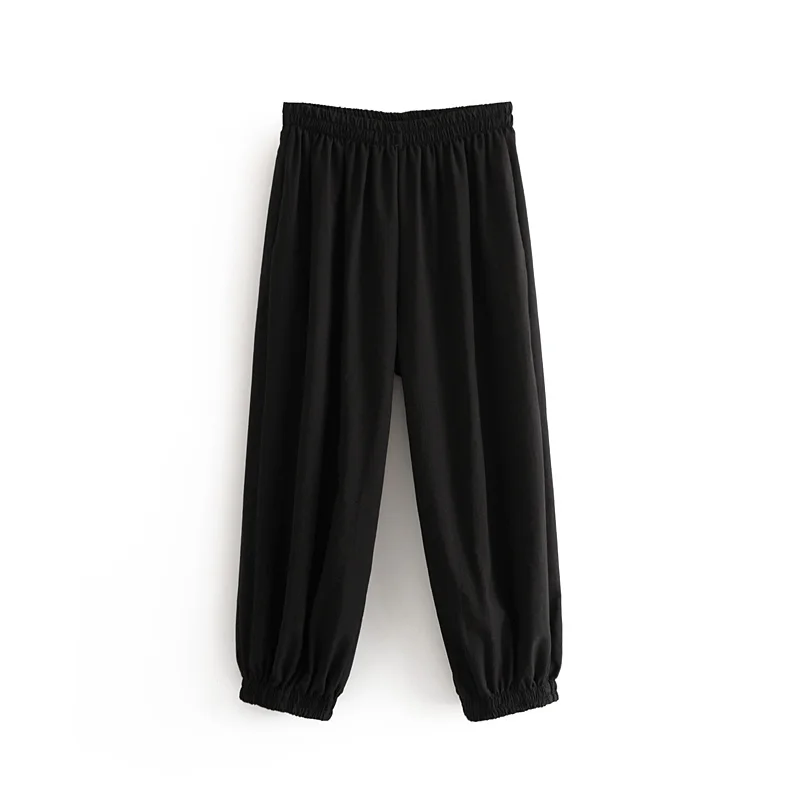 

Bella Philosophy cotton linen wide-leg pants women loose solid color bloomers wild elastic waist pure color nine pants women
