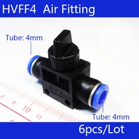 high quality 6pcs hvff4 pneumatic flow control valvehose to hose connector4mm tube 4mm tube all size available