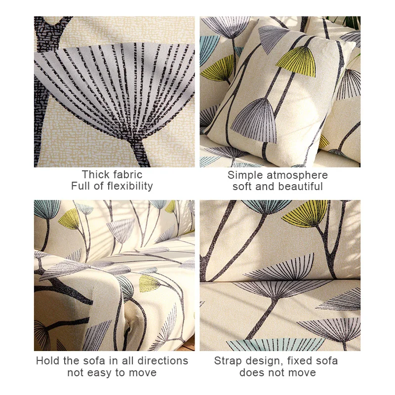 Slipcovers Sofa Tight Wrap All-inclusive Slip-resistant Sectional Elastic Full Cover/Towel Single/Two/Three/Four-Seater | Дом и сад