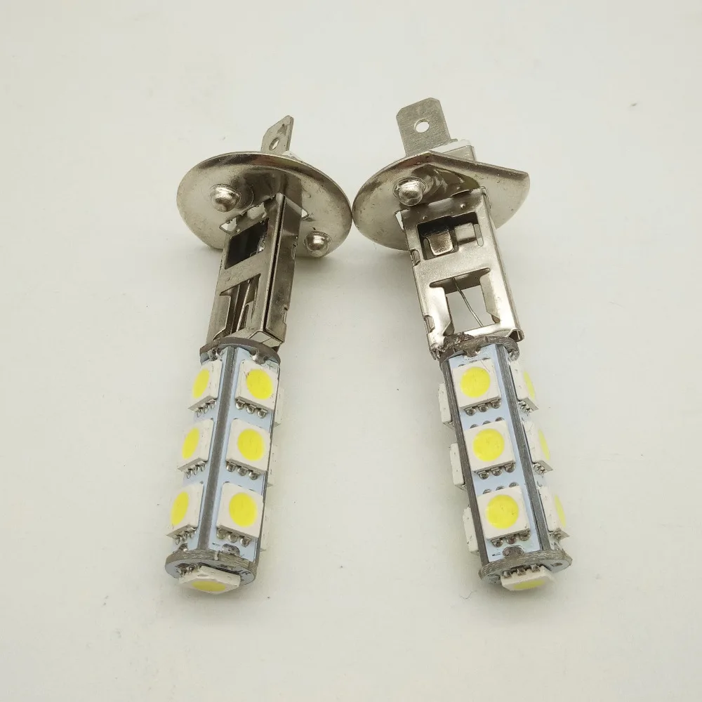 10 шт./лот автомобильные аксессуары H1 H3 5050 SMD 13 светодиодных противотуманных фар 12