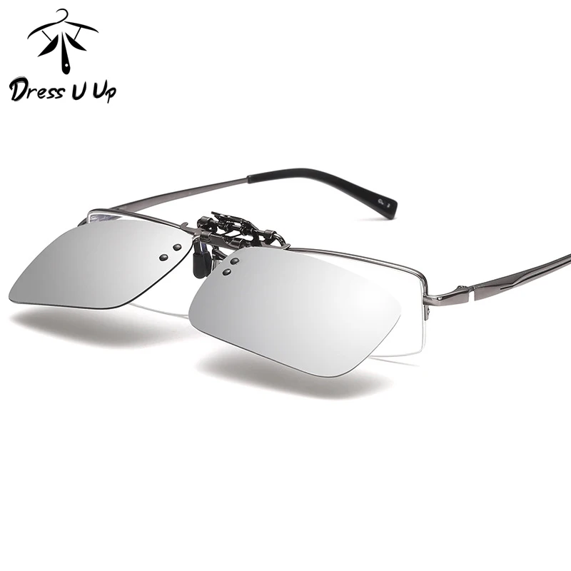 DRESSUUP Высокое качество клип на солнцезащитные очки Квадратные поляризованные