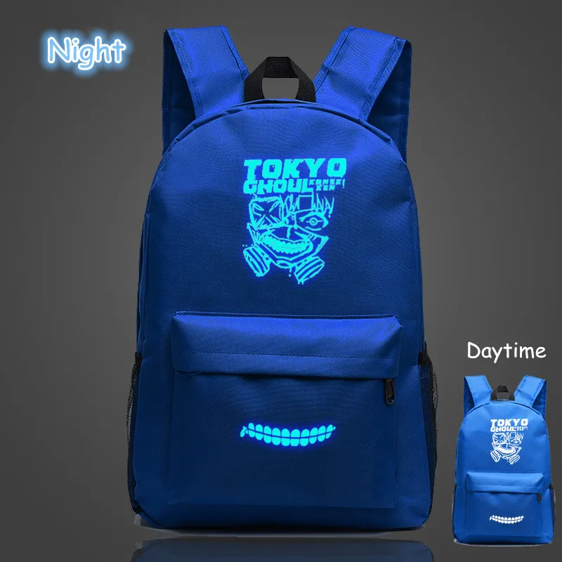 Hot Sell Anime Tokyo Ghoul Backpacks Luminous Printing Gengar School Bags For Teenager Girls Mochila Feminina | Багаж и сумки