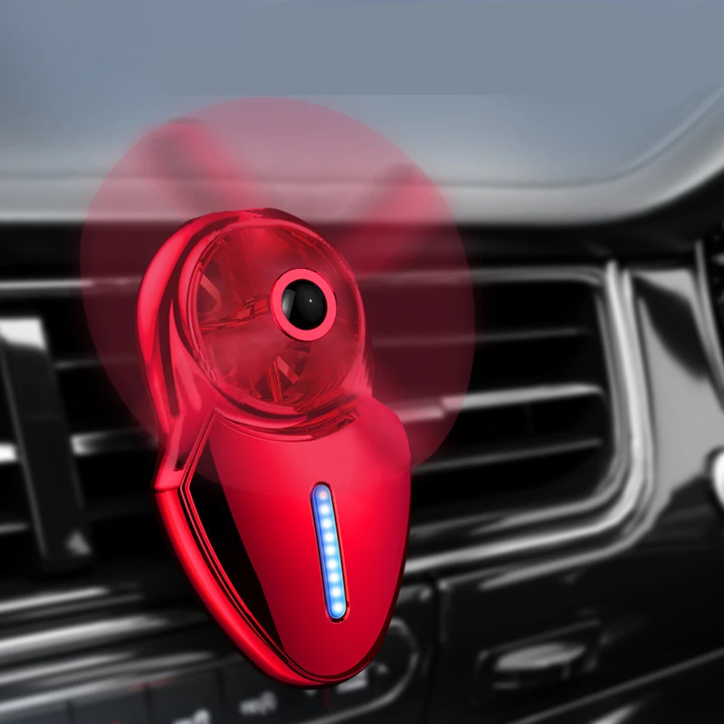 Красный Автомобильный освежитель воздуха в автомобиле, освежитель воздуха с зажимом, автомобильный диффузор запаха, автомобильные аксессуары, украшение без духов - Название цвета: Красный