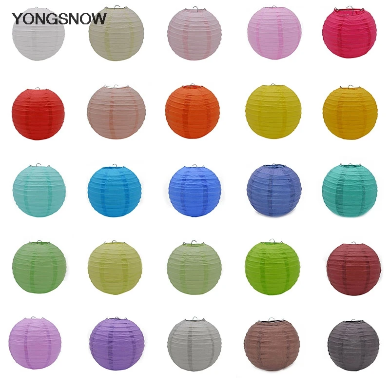 1 шт Круглый Китайский бумажный фонарь с днем рождения Свадебные украшения для