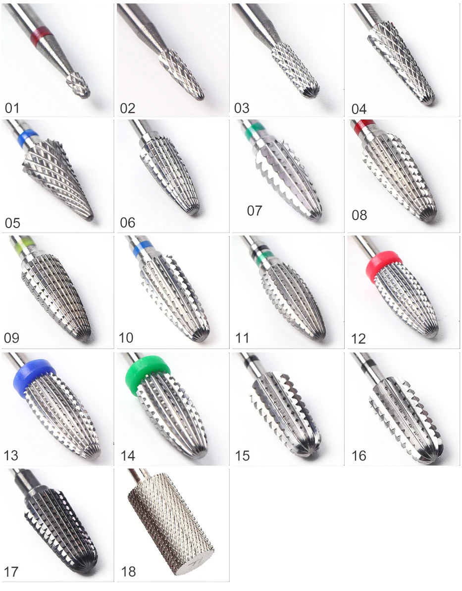 1pcs Cutter For Manicure Tungsten Carbide Burrs Nail Drill Bits Milling Machine Electric Rotary Nail Drill Accessories JI1014