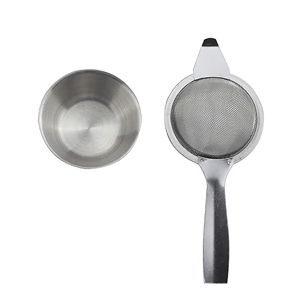 Ретро Чайный фильтр с длинной ручкой мини-фильтр из нержавеющей стали сетчатый