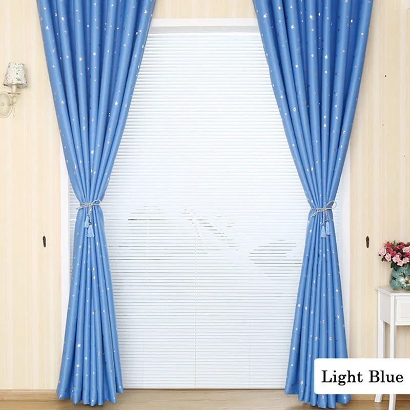 

2Size Charming Stars Blackout Curtains Lovely Candy Colors Decorated For The Children's Bedroom Living Room verduisterende gordi