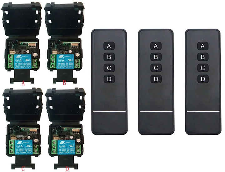DC 12V 24V 1 CH каналы 1CH RF беспроводной пульт дистанционного управления Система