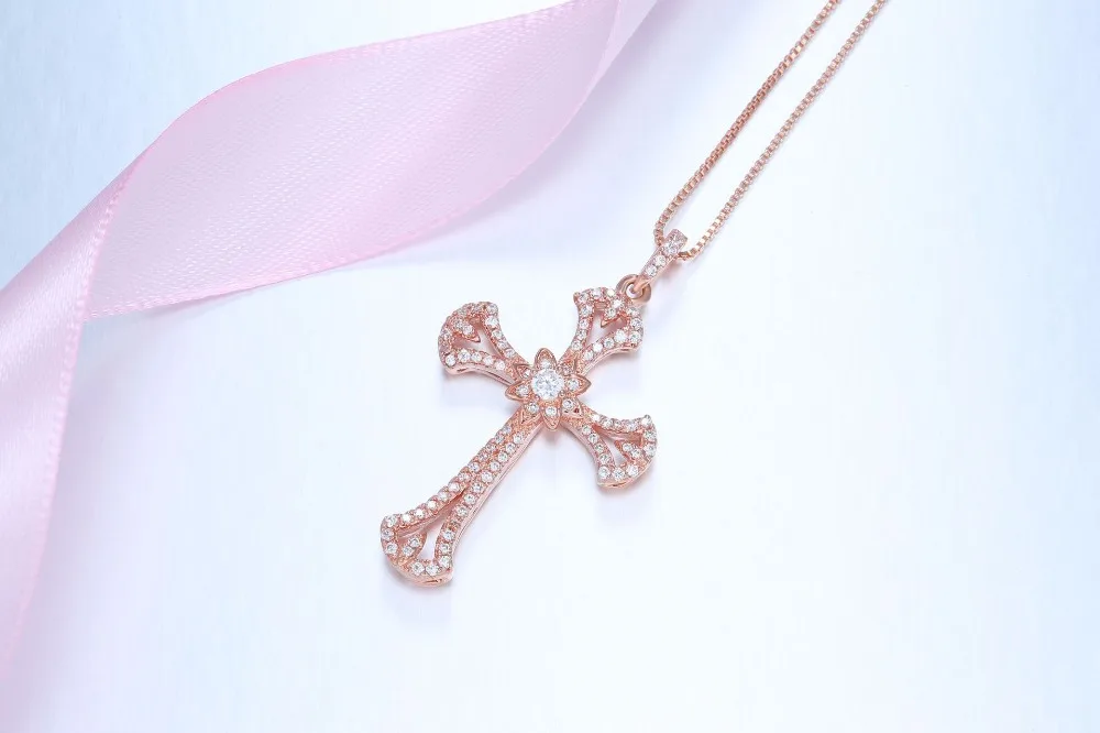 Модная женская брендовая Новинка изысканная подвеска с серебряным крестом