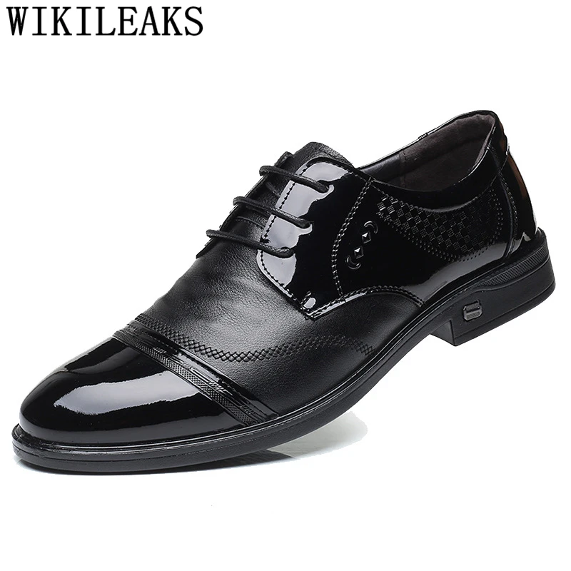 

Wedding Shoes For Men Luxury Italian Brand Mens Dress Shoes Genuine Leather Coiffeur Formal Shoes Men Elegant Erkek Ayakkabi