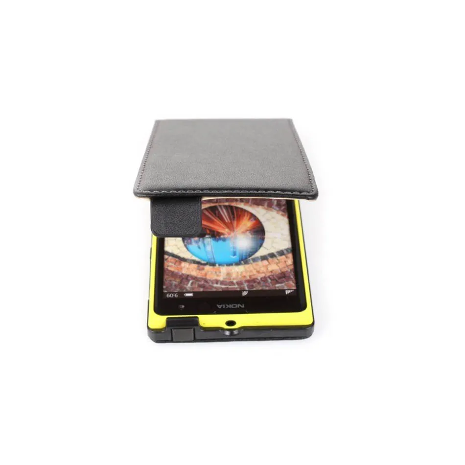 Ультратонкий чехол из натуральной кожи для мобильного телефона Nokia Lumia 1020 с магнитной застежкой и вертикальной задней крышкой – аксессуар для мобильного телефона.