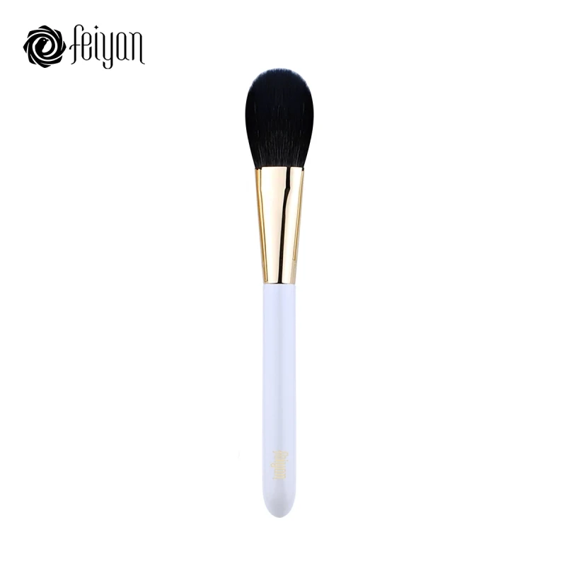 04 Face Highlighter Профессиональный набор кистей FEIYAN для макияжа, 13 шт., высококачественный натуральный набор из волоса козла для пудры для нанесения основы румян теней для век, набор кистей для бровей - Handle Color: 04 Face Highlighter
