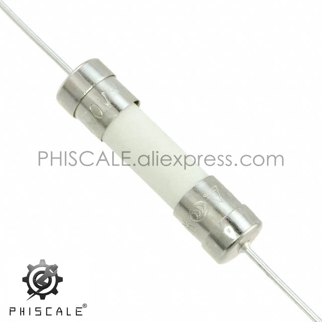 PHISCALE 100 шт 5*20 мм 5 2*20 осевой стеклянный/керамический предохранитель