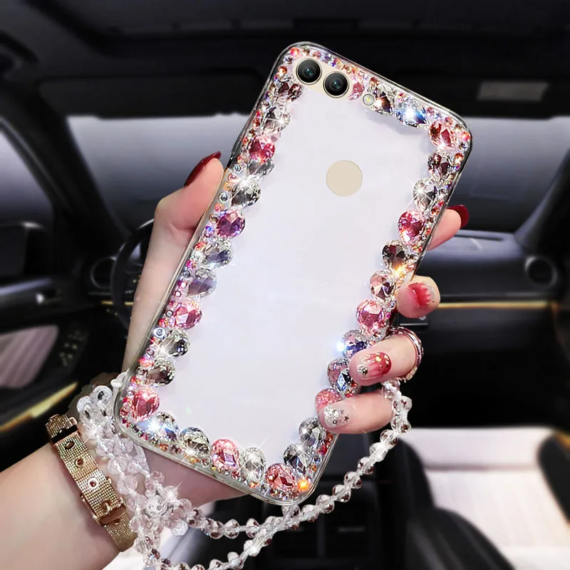 Phone Case Transparent Diamond Drop-proof Shell Suitable For Huawei Nova2 Mobile | Мобильные телефоны и аксессуары