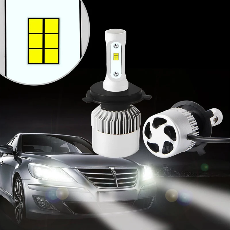 

2PCS H7 Headlight LED H4 Bulb H1 H3 H11 880 9005 Hb3 9006 Hb4 Car Headlamp Kit 12V S2 CSP Light 36W 8000LM 6500K Auto Lamp Bulbs