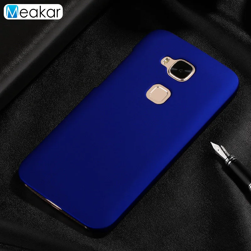 blue Матовая Пластик Coque 5.5For huawei G8 чехол для huawei G8 G7 плюс Maimang 4 D199 телефона чехол-лента на заднюю панель - Цвет: blue