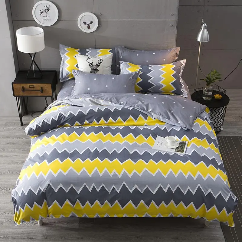 Облако 4 шт для девочки, мальчика, ребёнка набор постельного белья пододеяльник для взрослых детская кроватка простыни и наволочки одеяло набор постельных принадлежностей 2TJ-61017