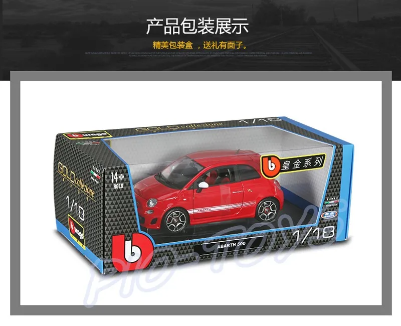 Новое поступление подарок Abarth 1/18 модель металлический седан автомобиль сплав украшения Игрушечная машина модели весы моделирование большая коллекция подарок