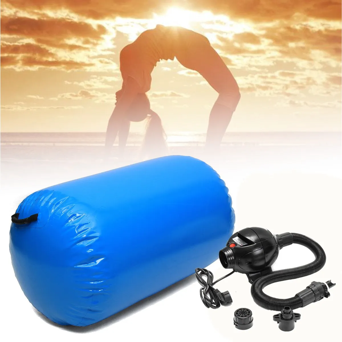 Gofun AirTrack Air Cylinder Tumbling Track гимнастика Упражнение Колонка надувной тренажерный зал перевернутый Backflip обучение детей безопасный
