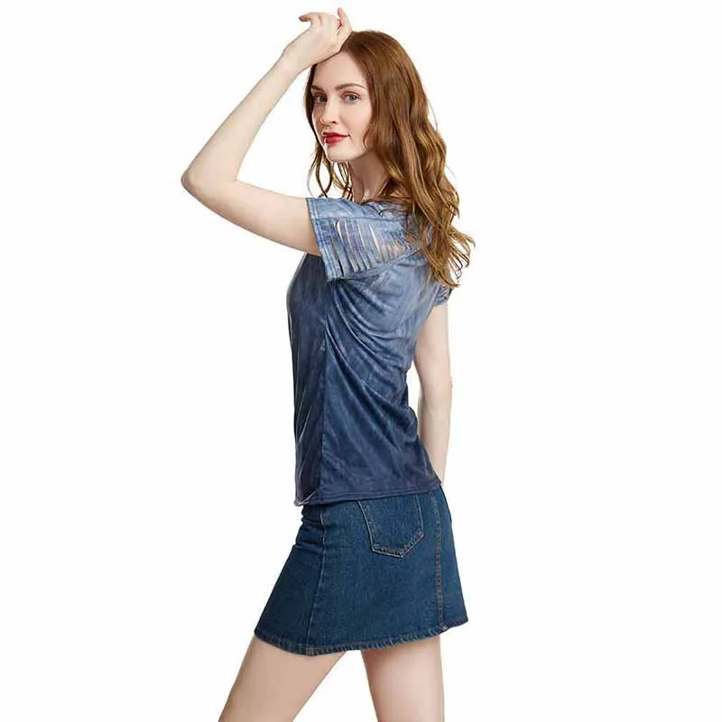 Летняя футболка с коротким рукавом и бретельками повседневные топы короткими