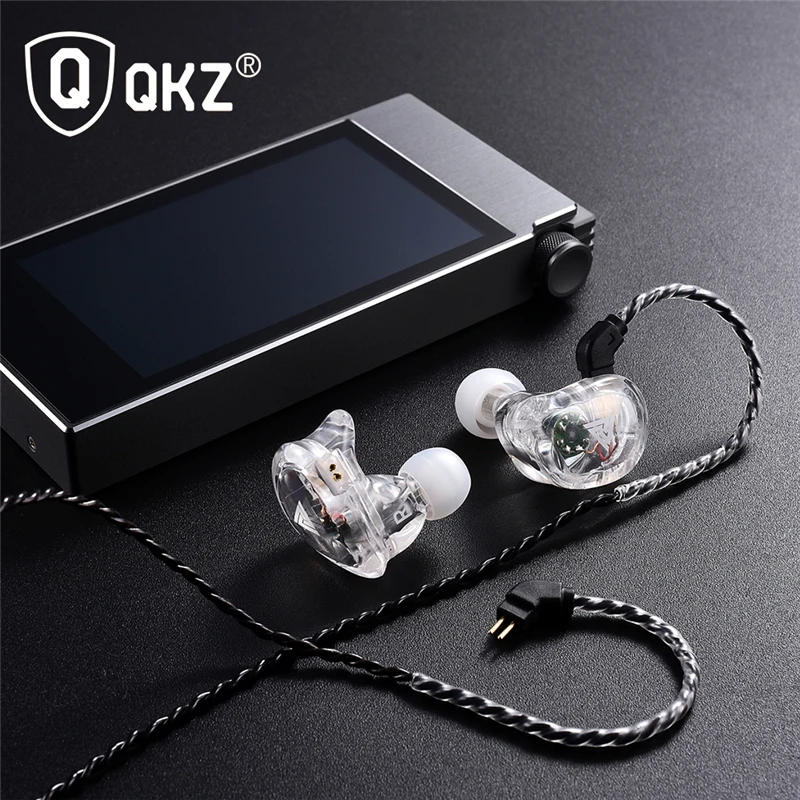Original QKZ VK1 4DD In Ear Earphone HIFI DJ Monito running Sport earphones Earplug Headset Earbuds PK trn v80 V20 kz zs10 zst |
