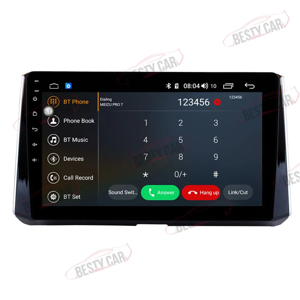 10," Android автомобильный мультимедийный плеер gps стерео для Toyota RAV4 головное устройство радио DSP 2.5D+ ips Встроенный 4G