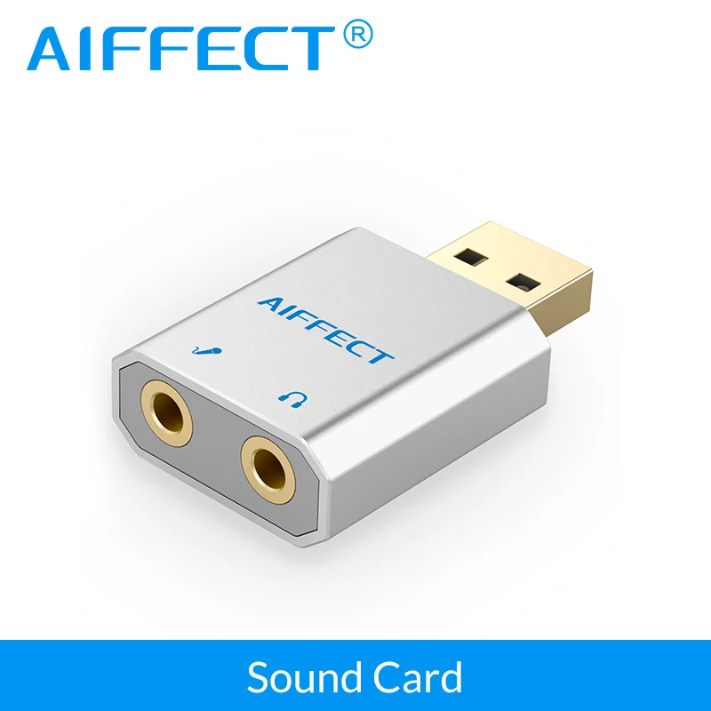 AIFFECT USB звуковая карта Внешний разъем 3 5 мм аудио кабель микрофон адаптер для