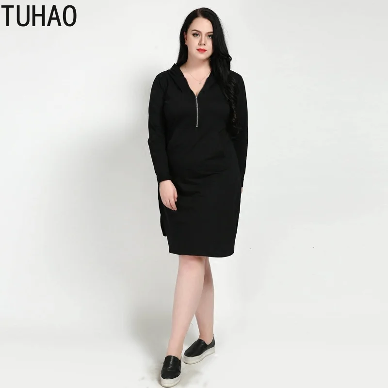 

Женское свободное платье с длинным рукавом, размеры до 5XL