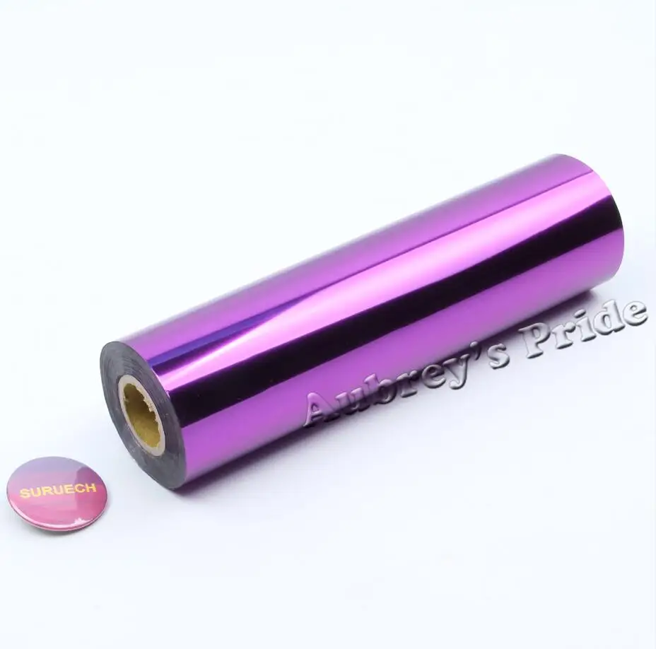 21CM Purple 210 мм х 120 м/рулон горячего тиснения фольгой бумажный ламинатор ламинирование трансфер на элегантных картах - Цвет: 21CM Purple