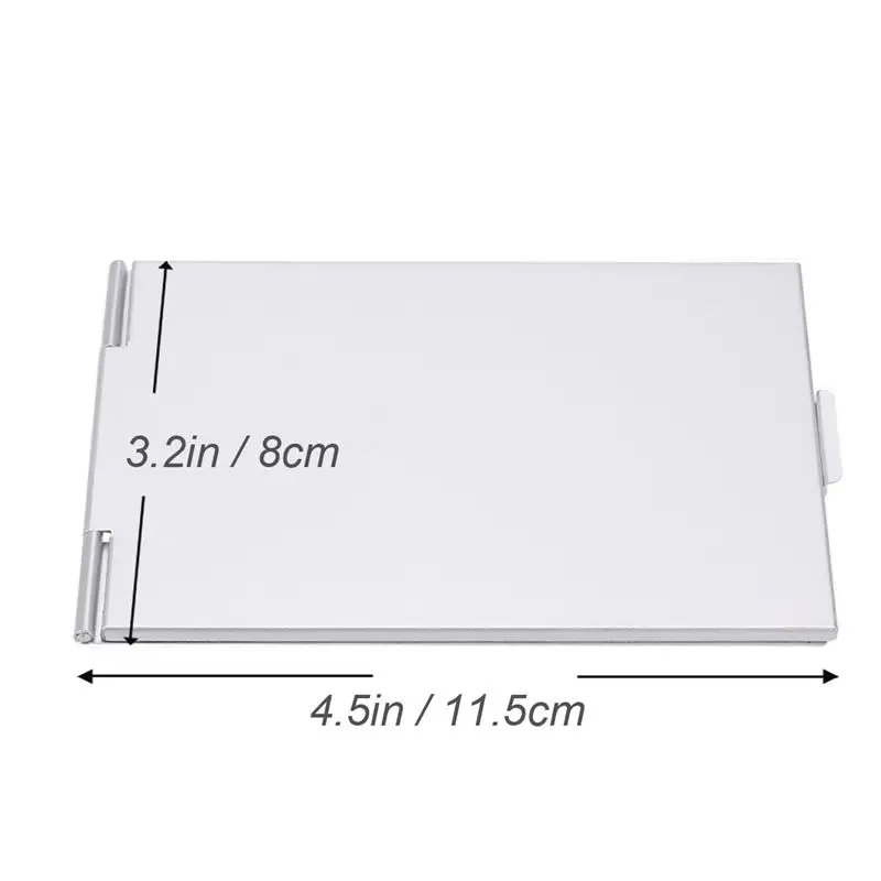 Fashion Compact Pocket Mirror Portable Folding Makeup Single Side Travel Shaving 11.5*8cm | Красота и здоровье