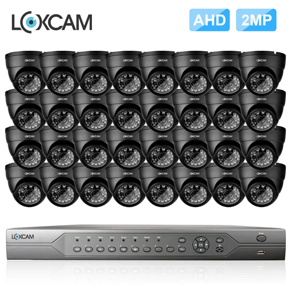 Комплект для видеонаблюдения LOXCAM h.265 + 32 канала 5 МП DVR шт. 2 система охранного IP66