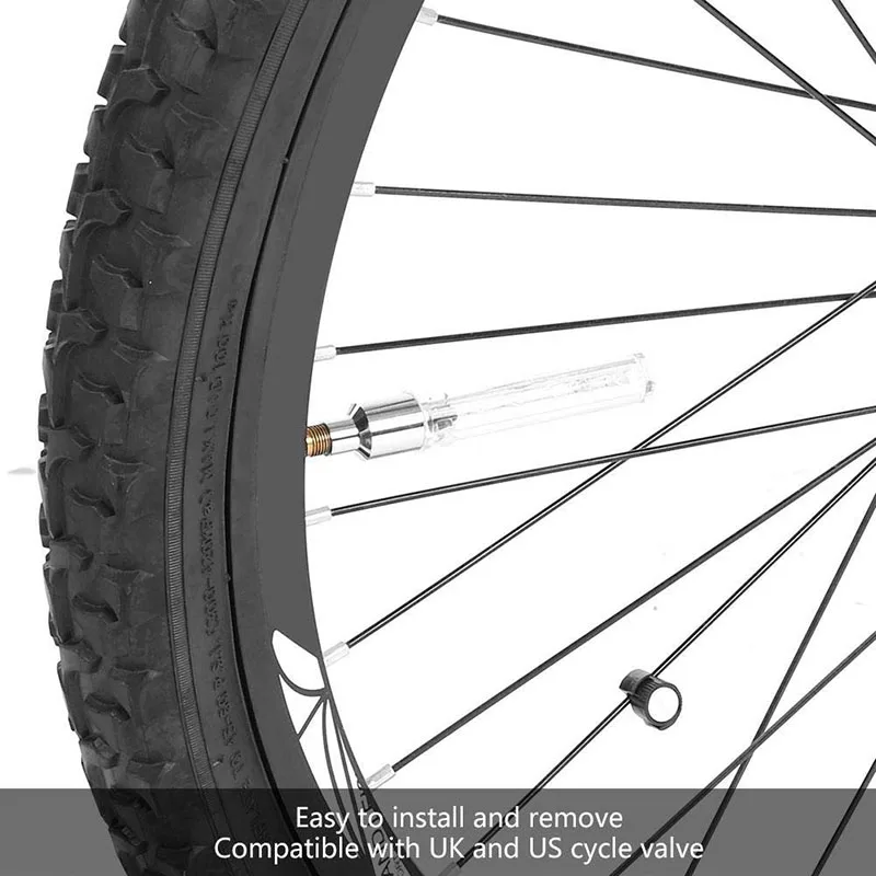 

Bike Tyre Valve Lights Colorful LED Gas Nozzle Lights Bicycle Wheel Tire Spoke Safe Lamp