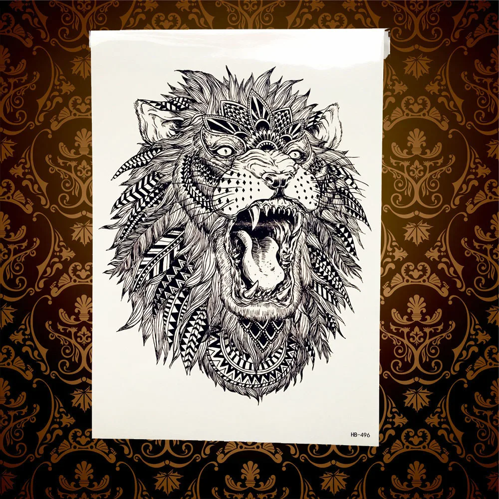 1 шт. водонепроницаемые временные татуировки розовый синий хна женские ювелирные