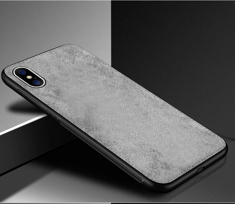 Магнитный тканевый чехол IIOZO для iPhone 7, 8 Plus, 6, 6 s, XS Max, XR, X, ультра-тонкий тканевый чехол, мягкий силиконовый чехол для телефона s, чехол
