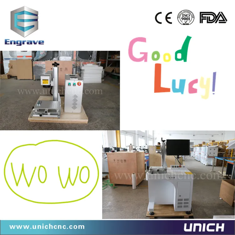 Лучшее Качество волокна 20 Вт лазерная маркировочная машина/металлическая печать