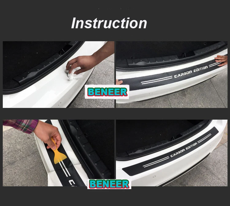 Наклейка на задний бампер из углеродного волокна для bmw E36 E39 E46 E53 E60 E61 E64 E70 E71 E85 E87 E90