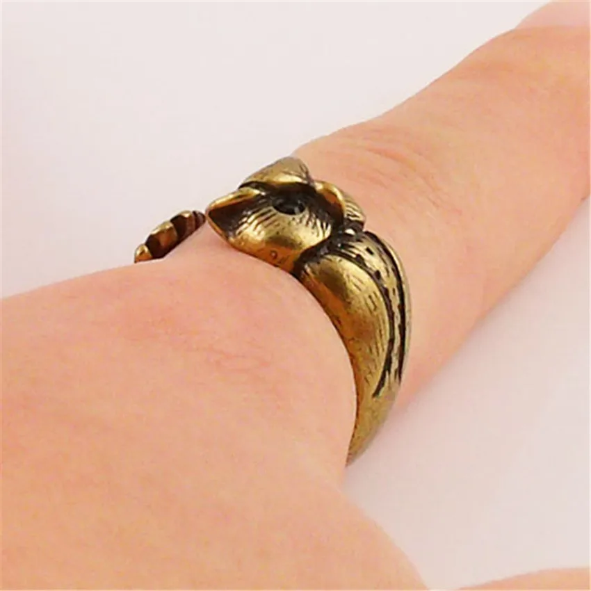 CHENGXUN эластичное кольцо с совой на удачу Женское животным для девочки птицей Jry