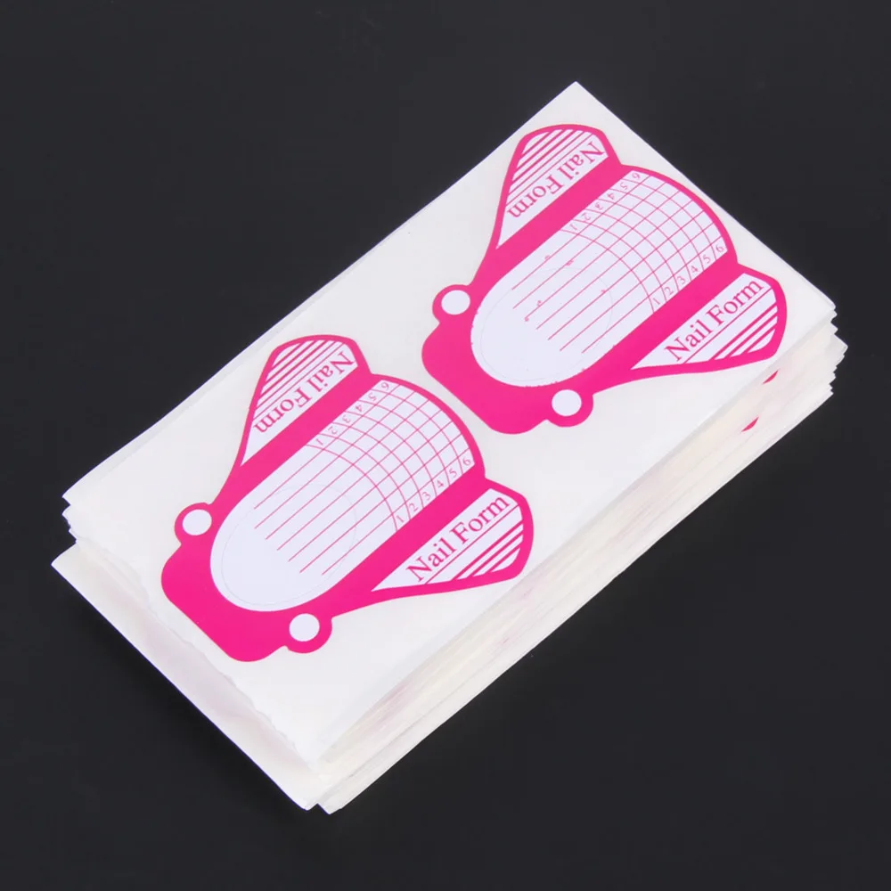 50/100 шт Профессиональный гель для ногтей инструменты Удлинительный УФ бумажные