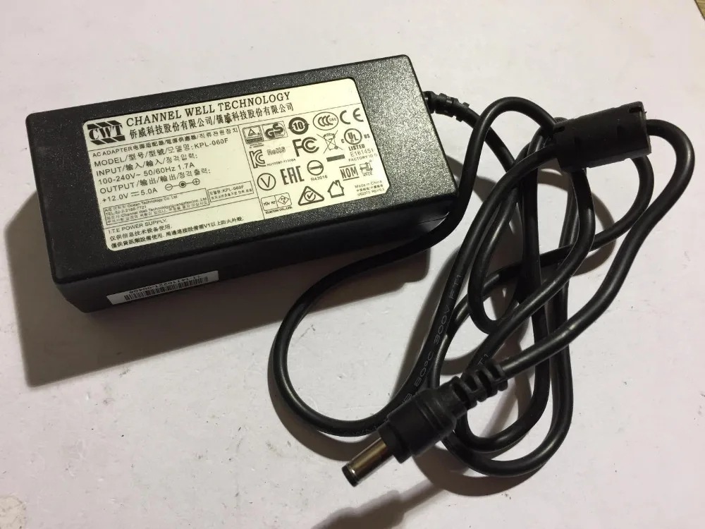 CWT KPL 060F 4 контактный разъем DIN Quad зарядное устройство AC адаптер питания 300 Вт 12В