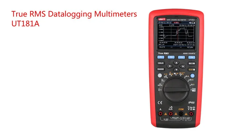 UNI-T UT181A True RMS Datalogging мультиметр Цифровой тестер регистрации данных интеллектуальное программное обеспечение функция захвата тренда IP65 водонепроницаемый
