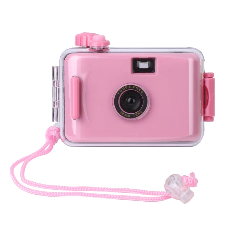 pink Для подводной водонепроницаемой камеры Lomo Mini Cute 35 мм чехол с корпусом - Цвет: pink