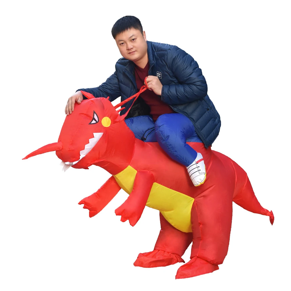 JYZCOS TRex Purim платье на Хэллоуин динозавр надувные костюмы Дракон взрослый езда оранжевый Dinoasur забавные Необычные Вечерние и рождественские