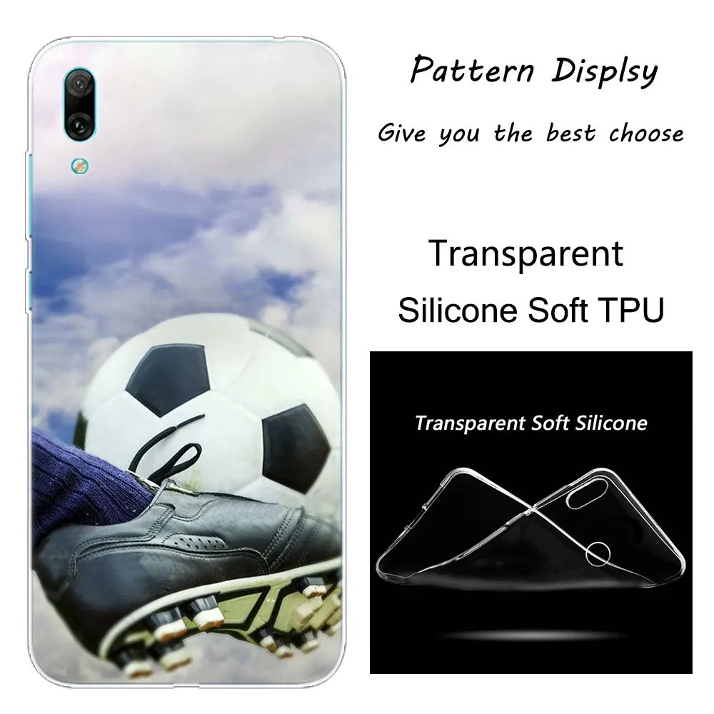 Спортивный Футбольный Мягкий силиконовый чехол для телефона huawei mate 10 20 Lite Pro Enjoy 9S Y9 Y7 Y6 Y5 Pro Модный чехол