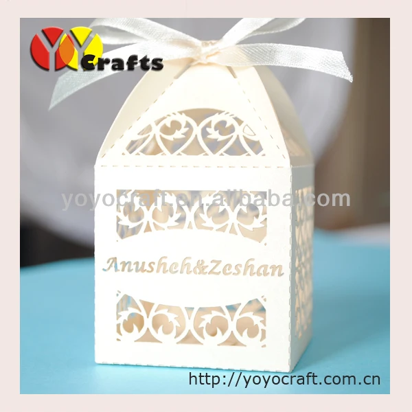 Лазерная резка партии питания свадебные сувениры и подарочная коробка с