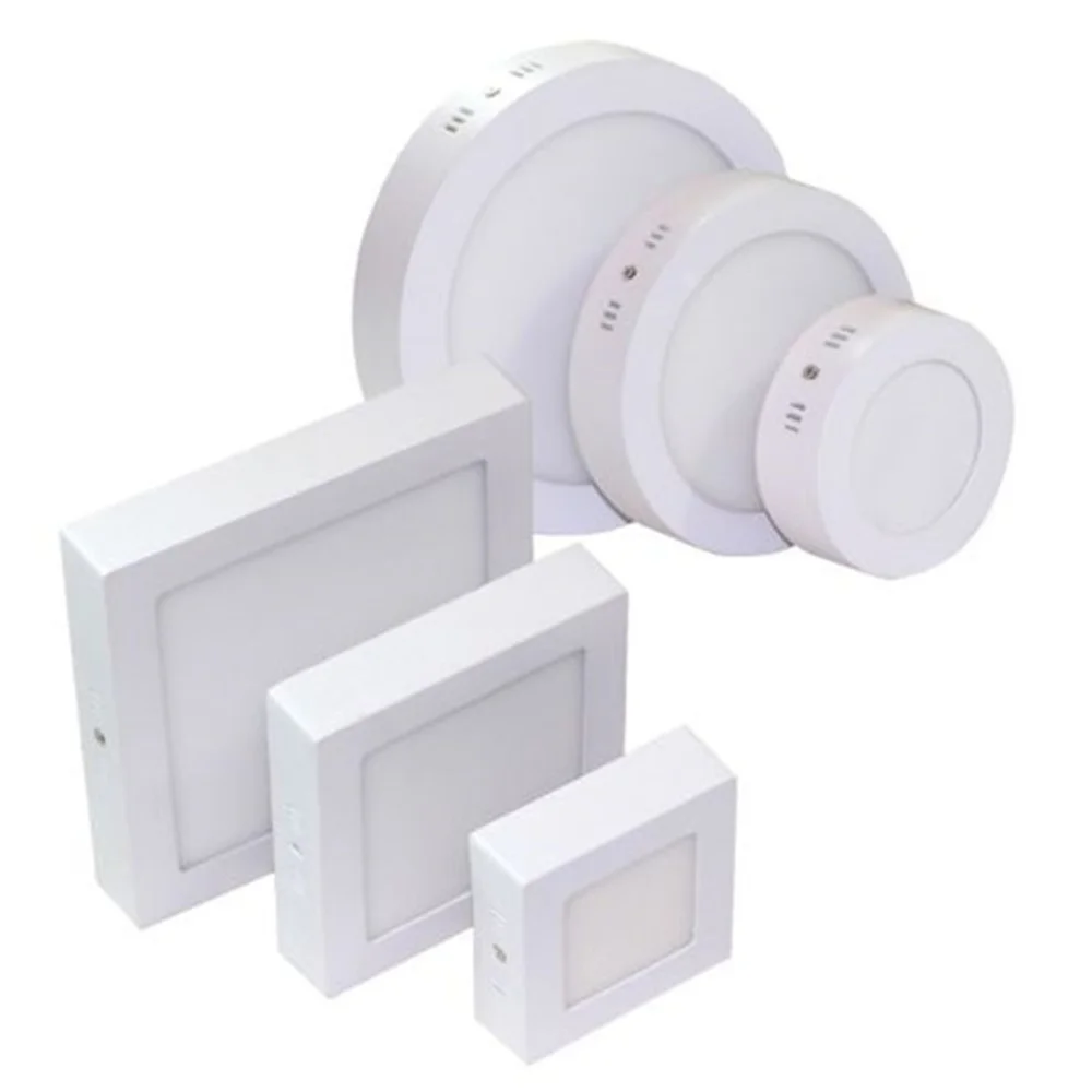 Поверхность светодиодный квадратная Потолочная люстра 9 W 15 W 25 W светодиодный Панель вниз свет с драйвером AC85-265V AC110V/220 V Светодиодный светильник для дома