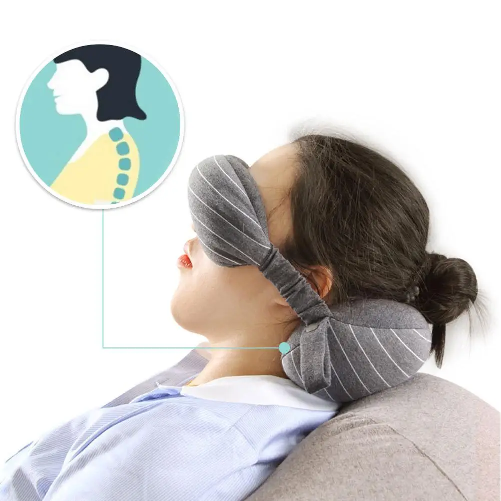 Adeeing Multi-Function Portable Neck Pillow & Eye Mask with Handle for Business Travel | Дом и сад